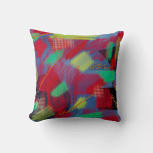 Coussin Art numérique Abstrait lumineux et gai