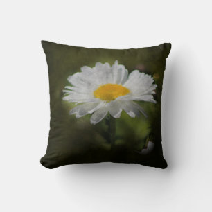 Coussin Art numérique de marguerite