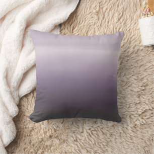 Coussin Art numérique lavande et gris charbon