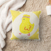 Coussin Art numérique poulet Animé (Couverture)