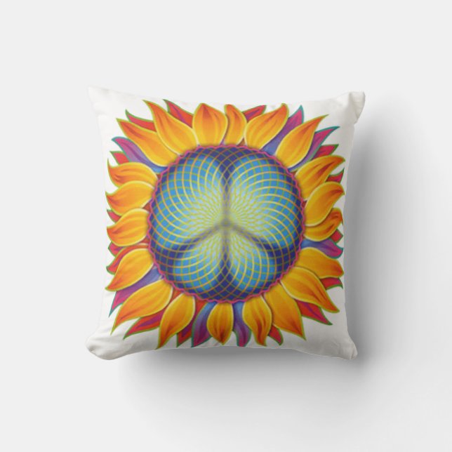 Coussin Art Peaceflower (Recto)