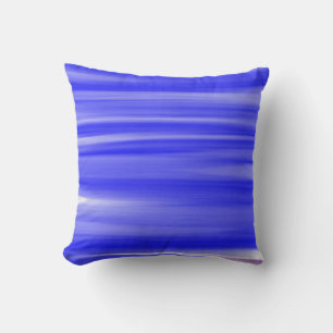 Coussin Art Peinture Bleu Design Abstrait