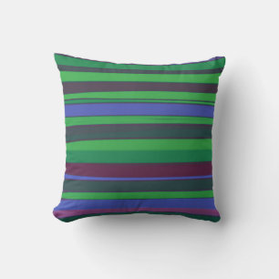 Coussin Art Peinture couleur bande rétro Design Abstrait