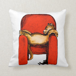 Coussin Art Petit-Original de chat par Streater CARRÉ