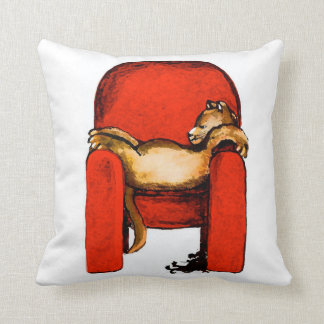 Coussin Art Petit-Original de chat par Streater CARRÉ