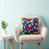 Coussin Art Pop Bulles Vibrant (Chaise)