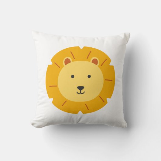 Coussin Art pour l'anniversaire des enfants Lion (Recto)