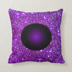 Coussin Art pourpre pourpre d'illusion optique d'étincell
