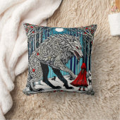 Coussin Art Scandinave, Forêt Magique, Contes De Fées (Couverture)