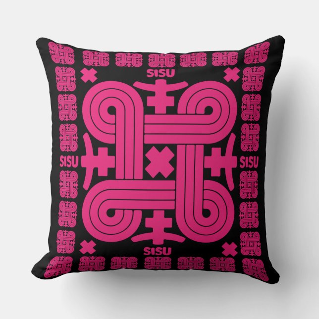 Coussin Art Sisu finlandais (Recto)