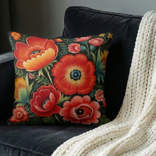 Coussin Art traditionnel ukrainien de Petrikivka