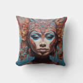 Coussin Art tribal fusion vibrant (Recto)