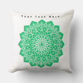 Coussin Art Vert Personnaliser Votre Texte Ici Décor Image (Recto)