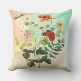 Coussin Art vintage Floral Botanical Illustration Fleurs