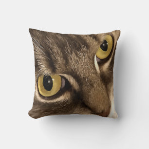 Coussin Artisan gros plan Chat Portrait Yeux et nez