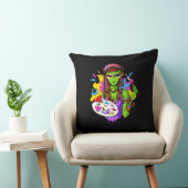 Coussin Artiste de peinture hippie Alien spatial (Chaise)
