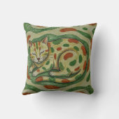 Coussin Artistic Calico Cat Camouflage Abstract Pattern (Verso)