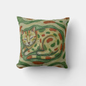 Coussin Artistic Calico Cat Camouflage Abstract Pattern (Recto)