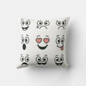 Coussin Artistic Hand Emojy face (Verso)