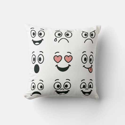 Coussin Artistic Hand Emojy face (Recto)