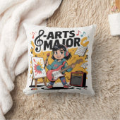 Coussin Arts - Illustration de dessin majeur - création un (Couverture)