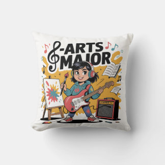 Coussin Arts - Illustration de dessin majeur - création un