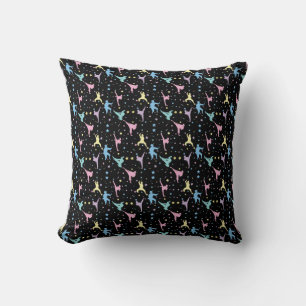 Coussin Arts Martiaux Karaté Abstrait Étoiles Paillettes