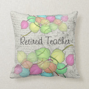 Coussin Artsy retiré de feuille de professeur