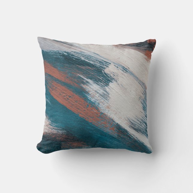 Coussin artwork Abstrait. Brosse les traits sur le papier. (Recto)