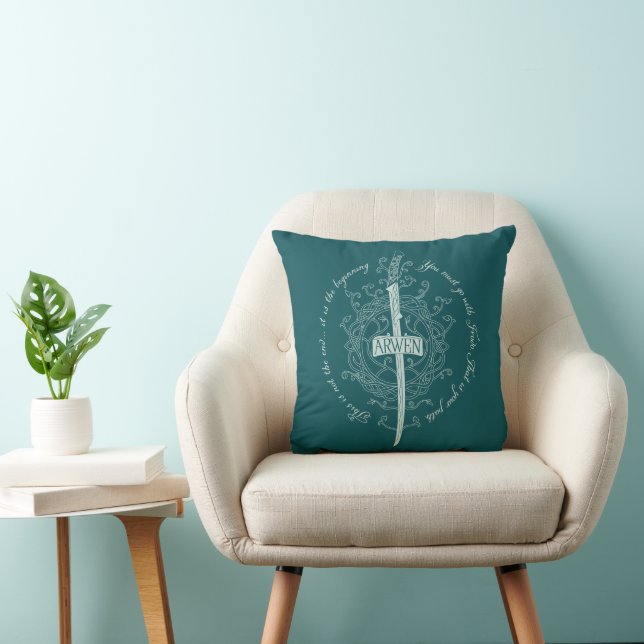 Coussin ARWEN™ Elven Sword Quote (Chaise)