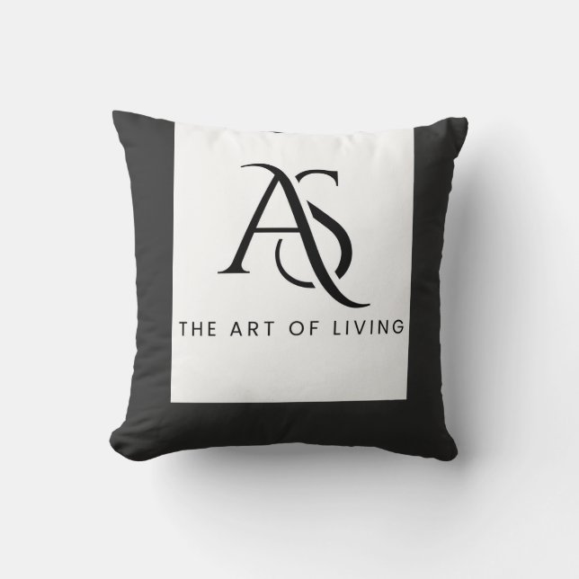 Coussin AS Monogram: Art of Living (Recto)