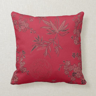 Coussin asiatique rouge d'Inpired