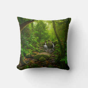 Coussin Asiatique tropicale jungle forestière, forêt, envi