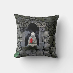 Coussin Asie, Indonésie, Bali. Un sanctuaire de Bouddha