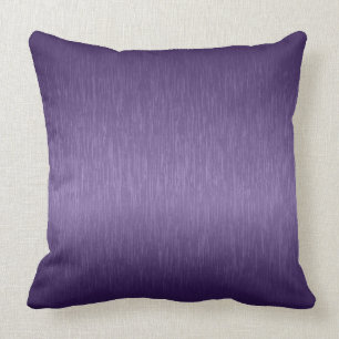 Coussin Aspect en aluminium brossé profond violet