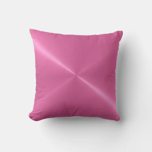 Coussin Aspect métallique en acier inoxydable rose