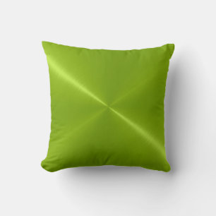 Coussin Aspect métallique en acier inoxydable vert métalli