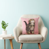 Coussin Assez dans le chaton rose (Chaise)