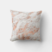 Coussin Assez Rose Or Blanc Marbre Pailleté (Recto)
