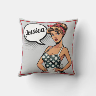 Coussin Assistant rétro Pinup_ Smart