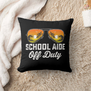 Coussin Assistante scolaire hors service lunettes de solei