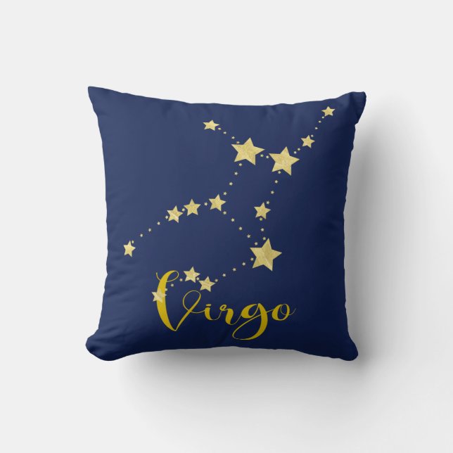 Coussin Astrologie virale avec constellation d'étoiles (Recto)