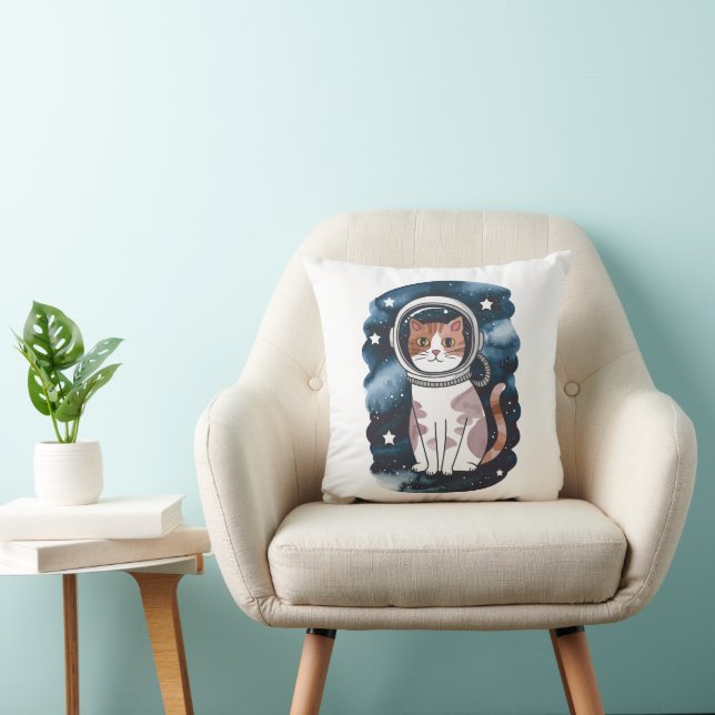 Coussin Astronaut à chat spatial mignon (Chaise)