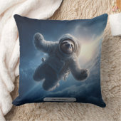Coussin Astronaut Sloth Space Surreal Animal Personalized  (Couverture)