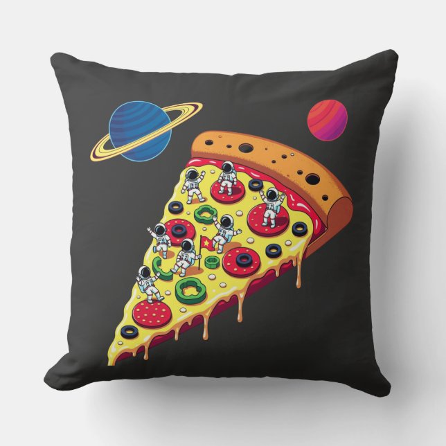 Coussin Astronautas montando una pizza en el espacio (Recto)