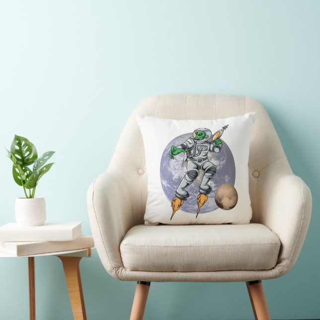Coussin astronaute alien (Chaise)