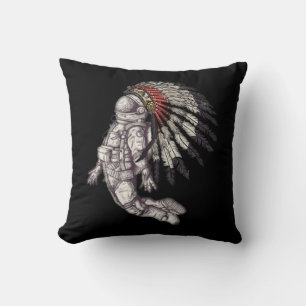 Coussin astronaute amérindienne