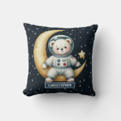 Coussin astronaute bébé garçon avec Teddy personna (Recto)