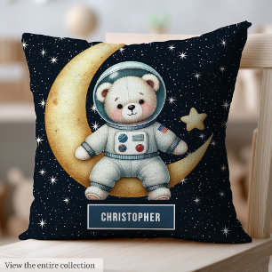 Coussin astronaute bébé garçon avec Teddy personna