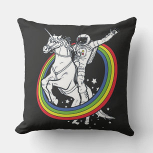 Coussin Astronaute chevauchant une licorne